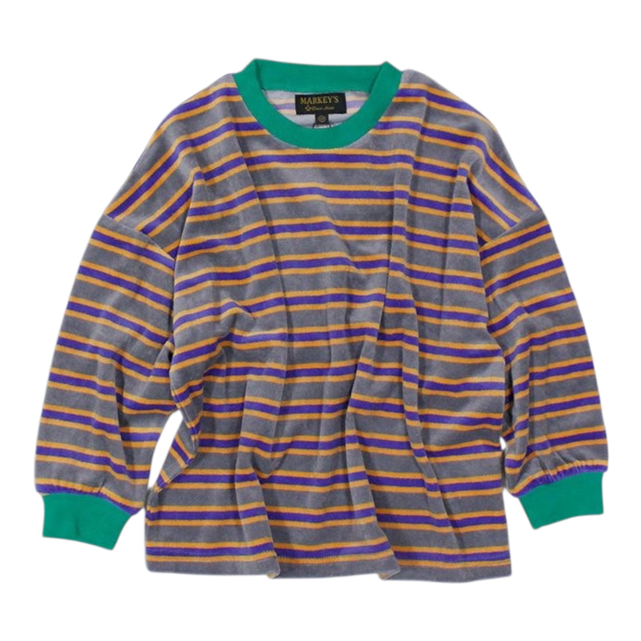 마키즈 벨로아 스트라이프 티셔츠 (80–150)