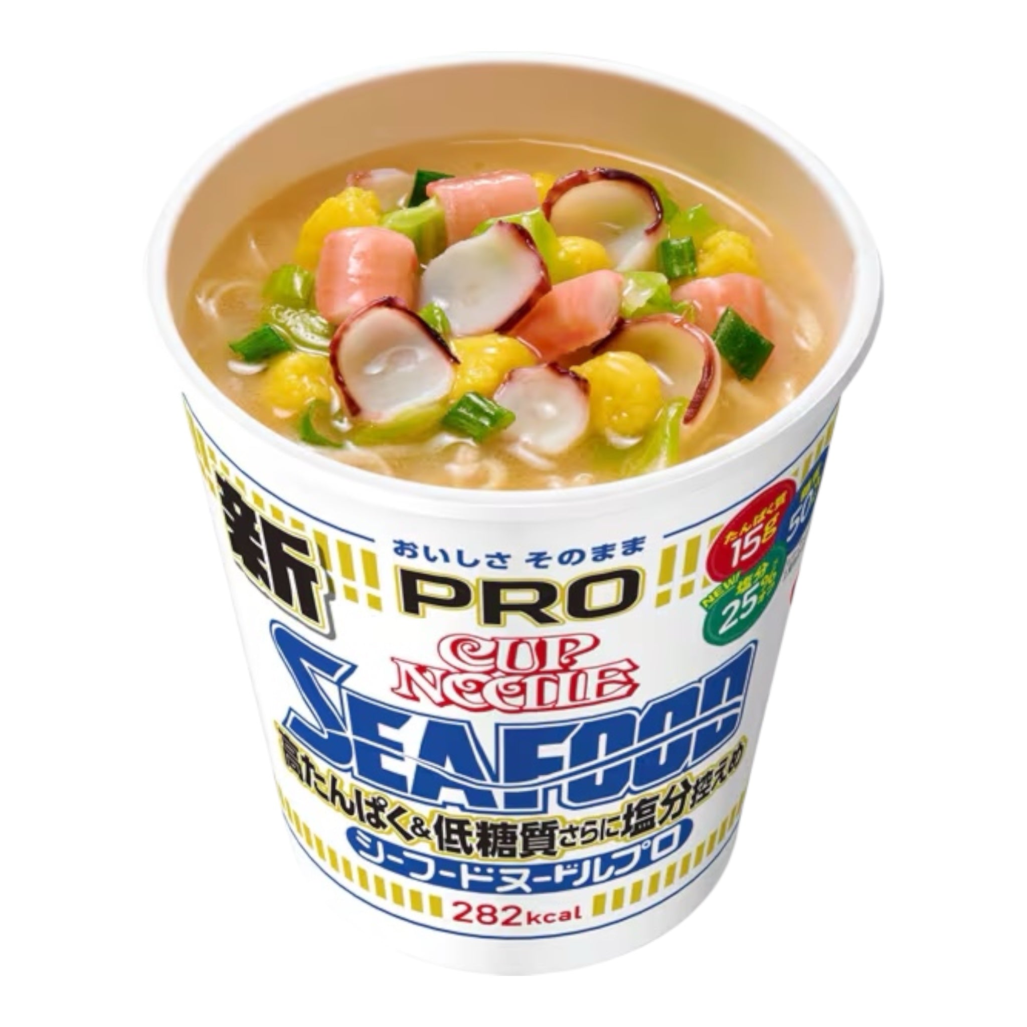 닛신 컵누들 PRO 고단백 저당질 저염 시푸드 컵라면 78g