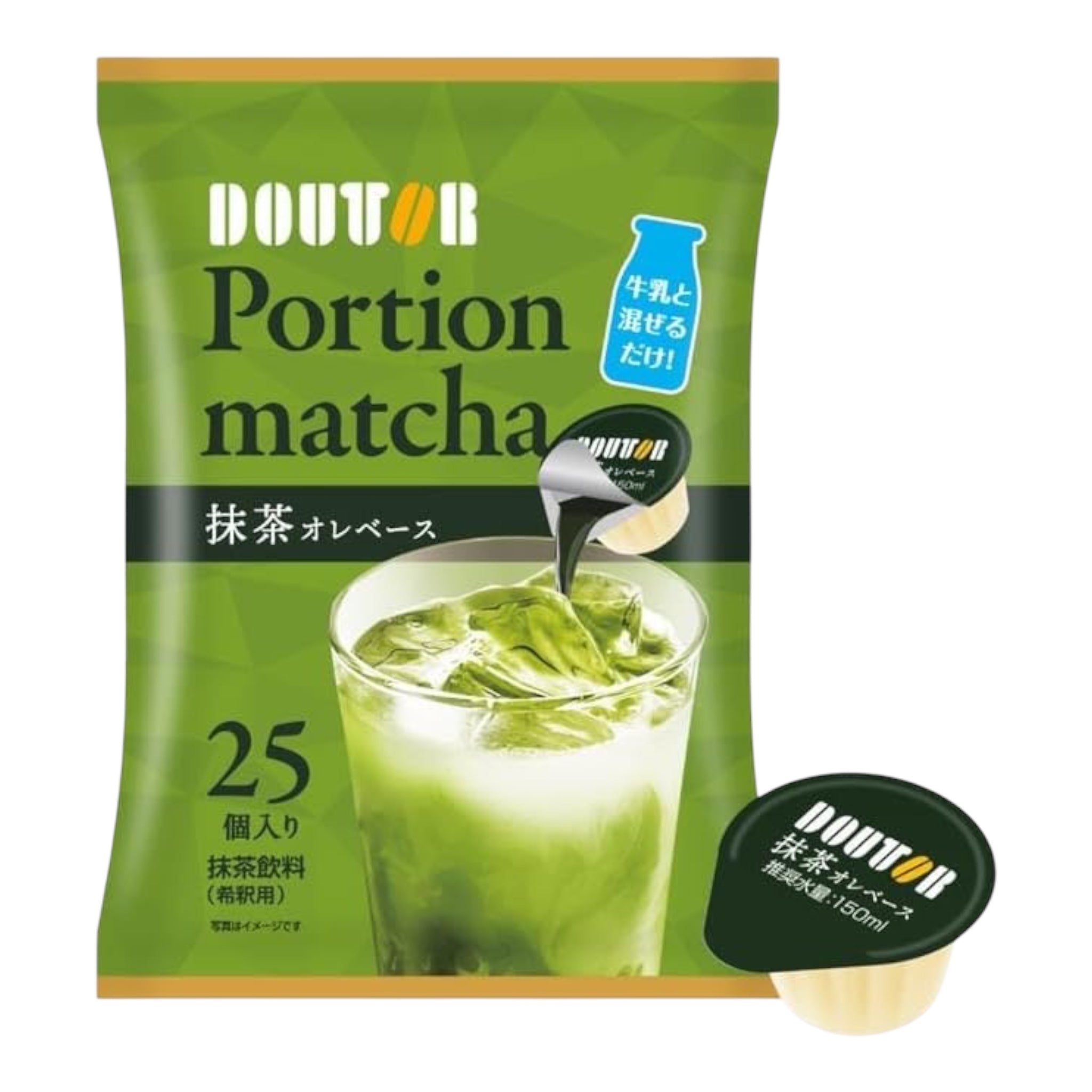 도토루 커피 포션 말차 오레 베이스 25개입