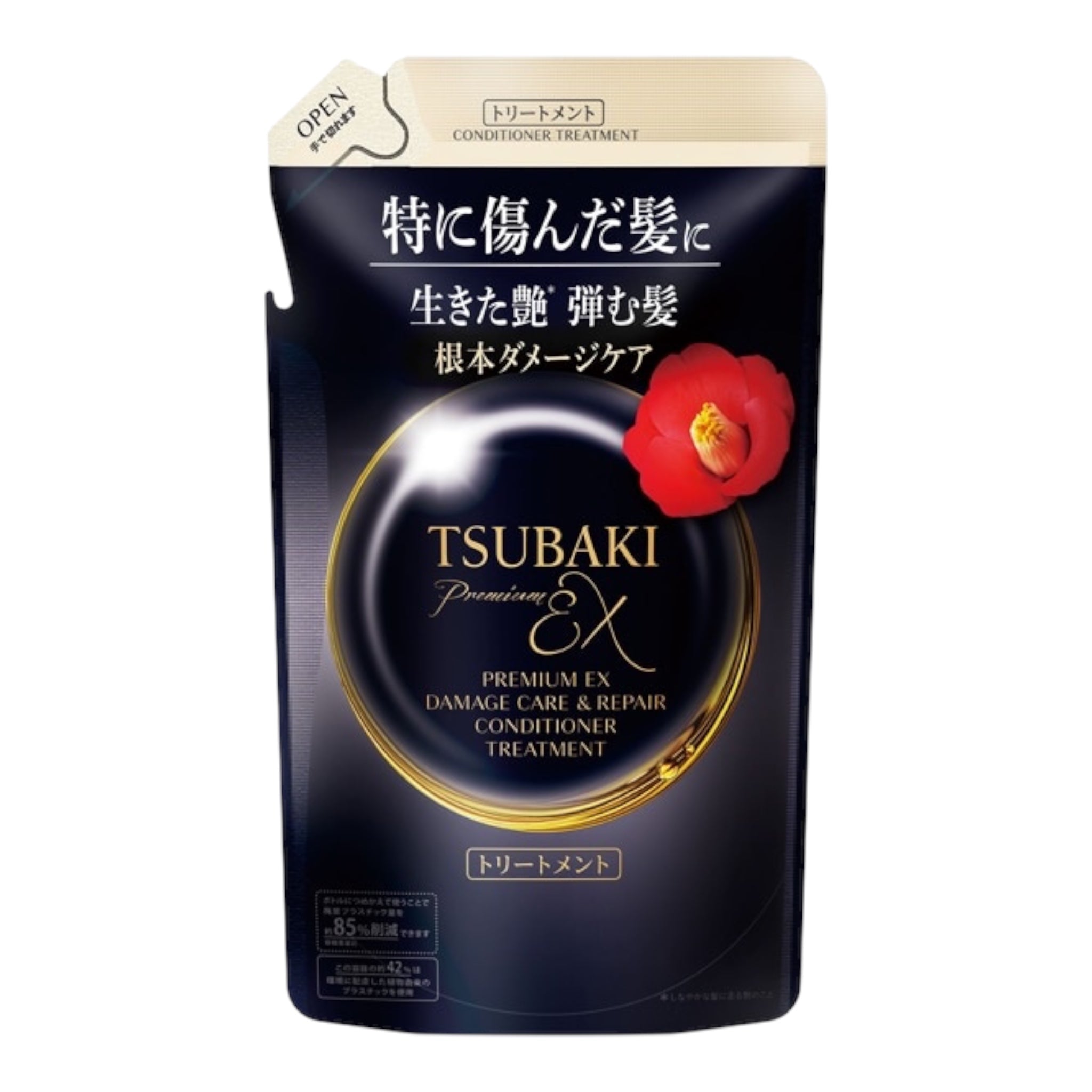 椿 PREMIUM EX 損傷護理與修復護髮素護理補充裝 300ml