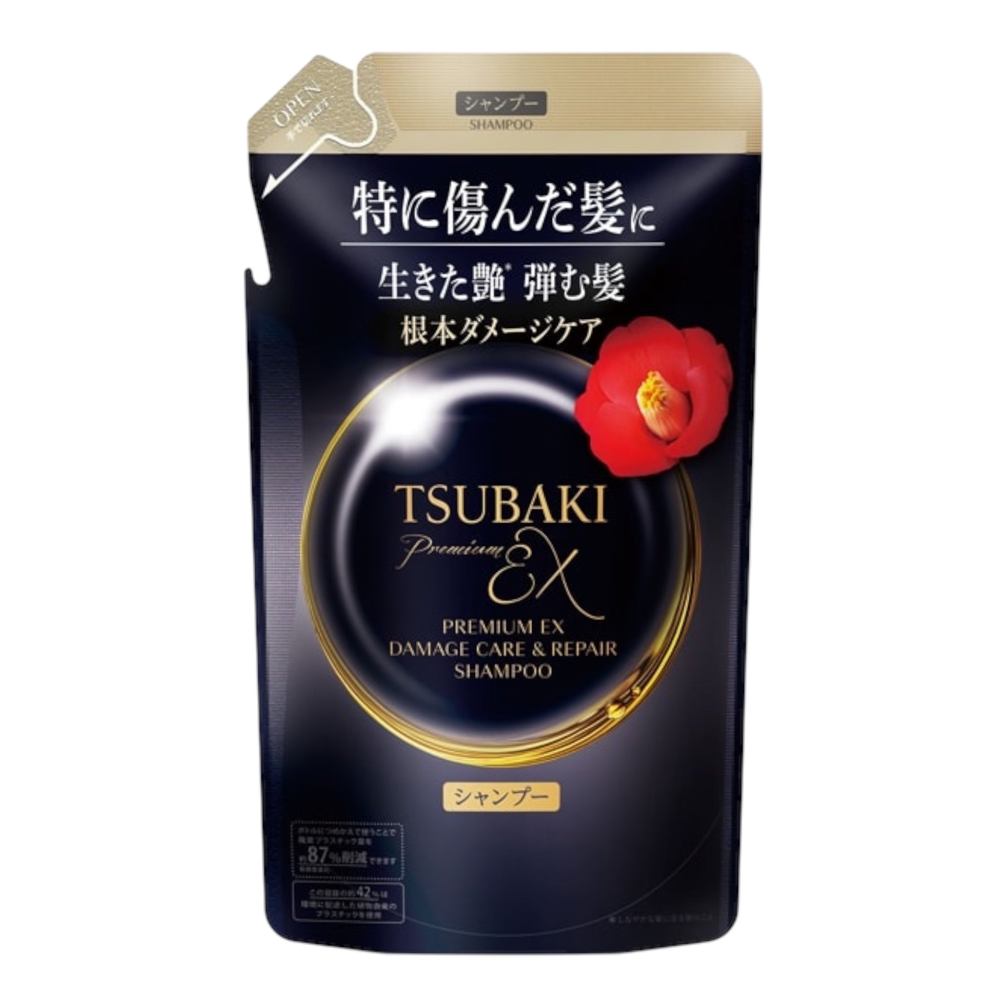 椿 PREMIUM EX 損傷護理與修復洗髮精 補充包 300ml