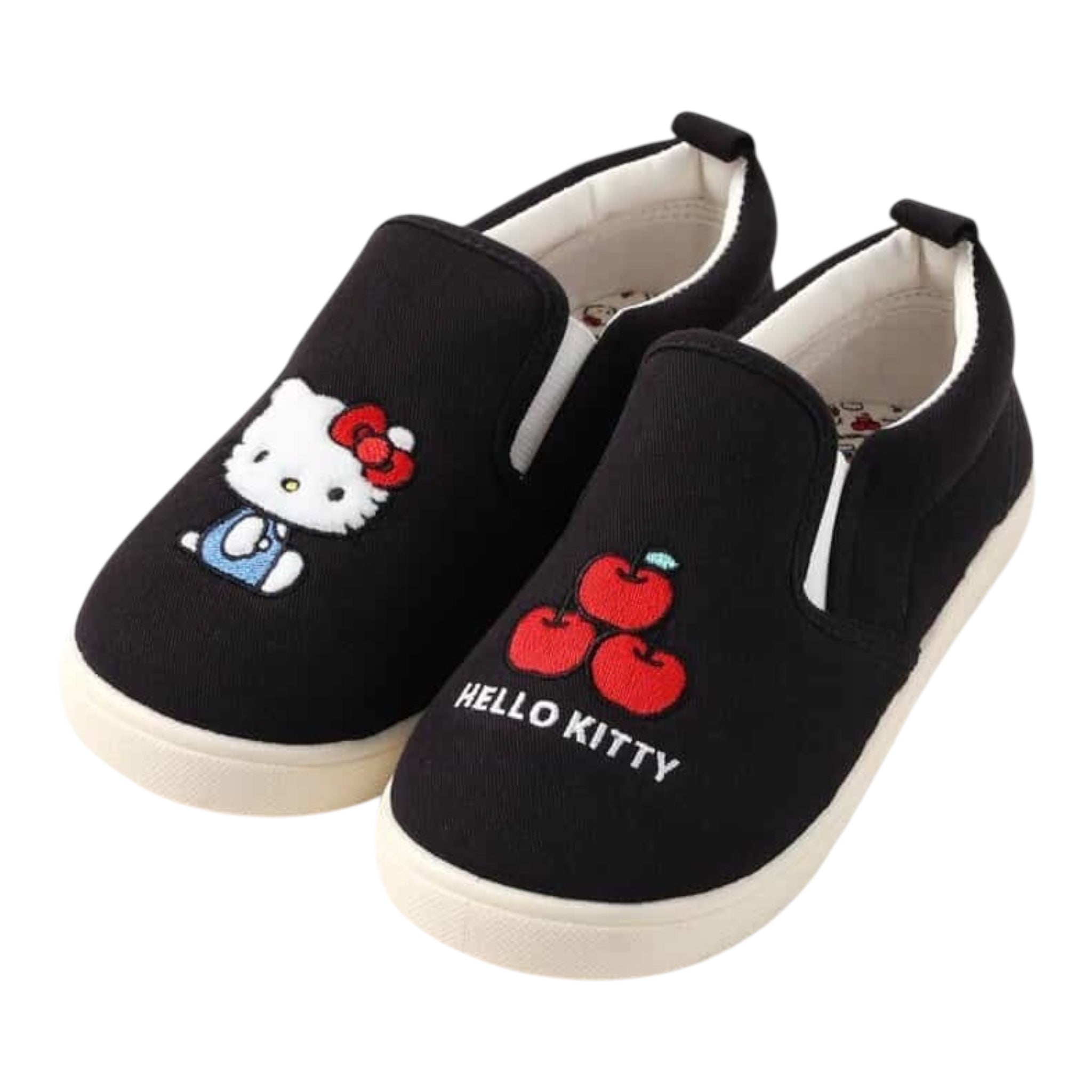브리즈 BREEZE 헬로키티 모티프 슬립온 키즈 블랙