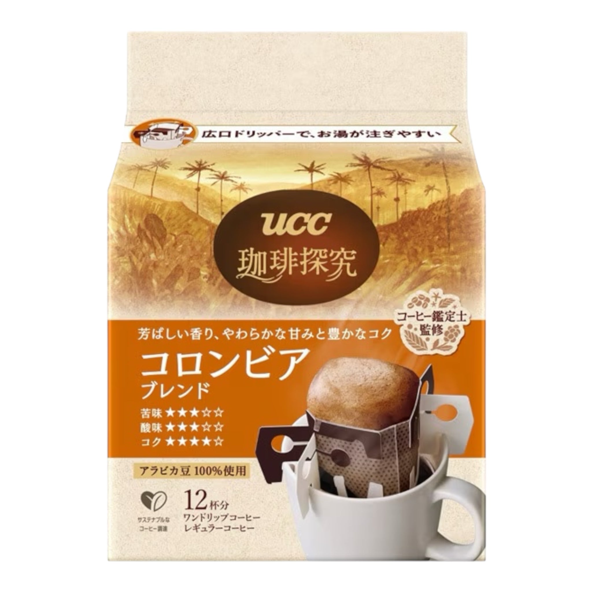 UCC 커피탐구 원드립 커피 콜롬비아 블렌드 120g (10g x 12개입)