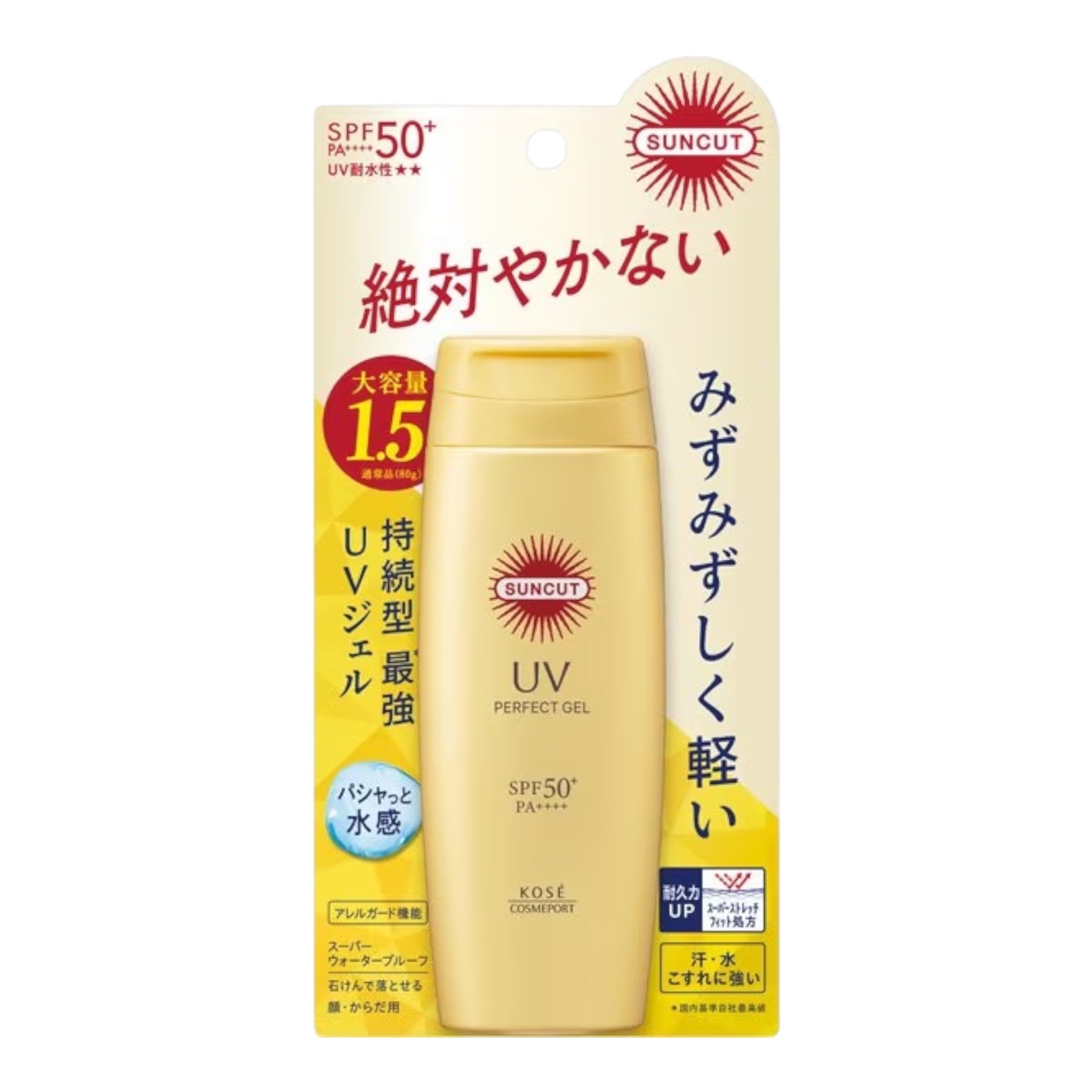 코세 썬컷 퍼펙트 UV 젤 SPF50+ PA++++ 120g