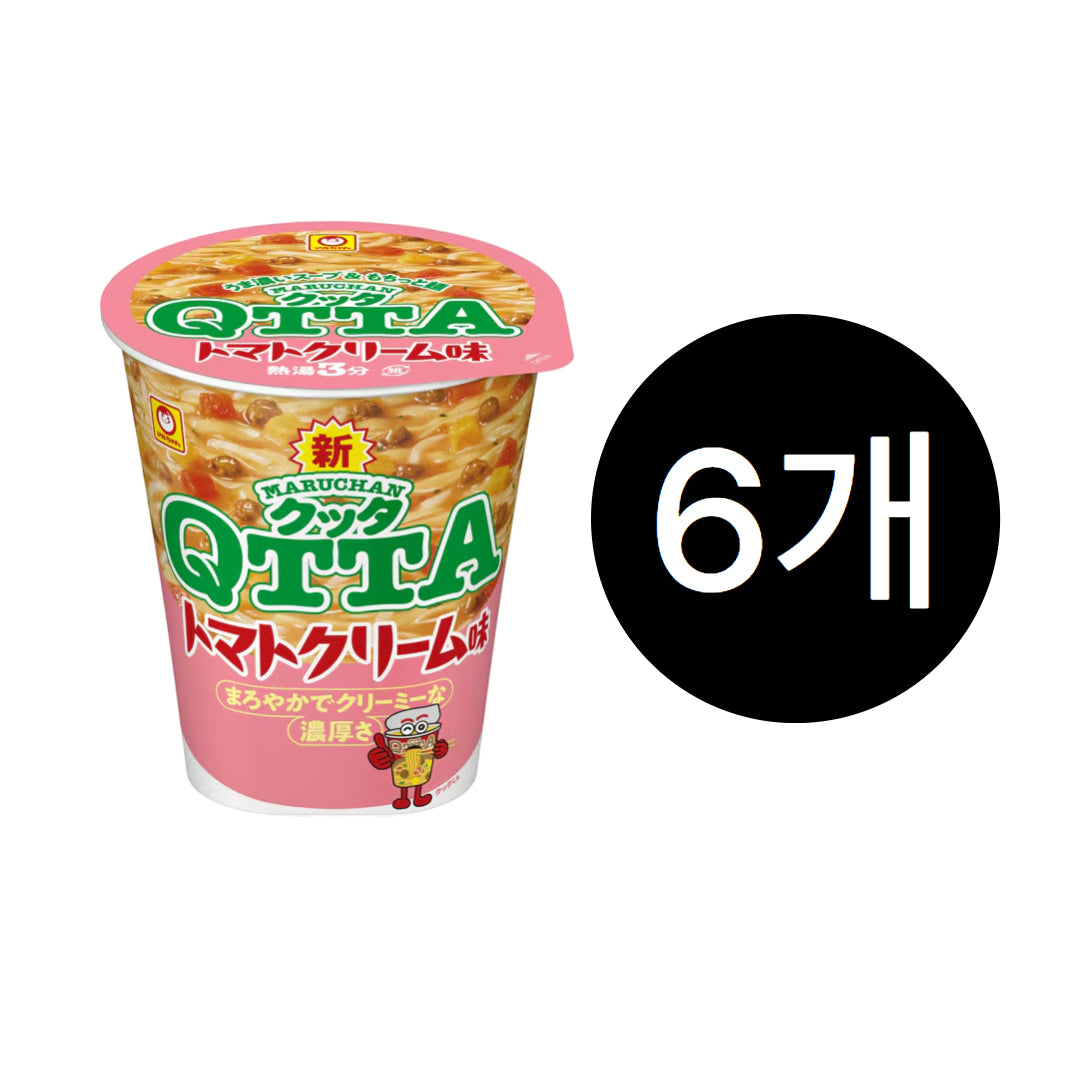 마루짱 QTTA 토마토 크림 컵라면 79g 6개