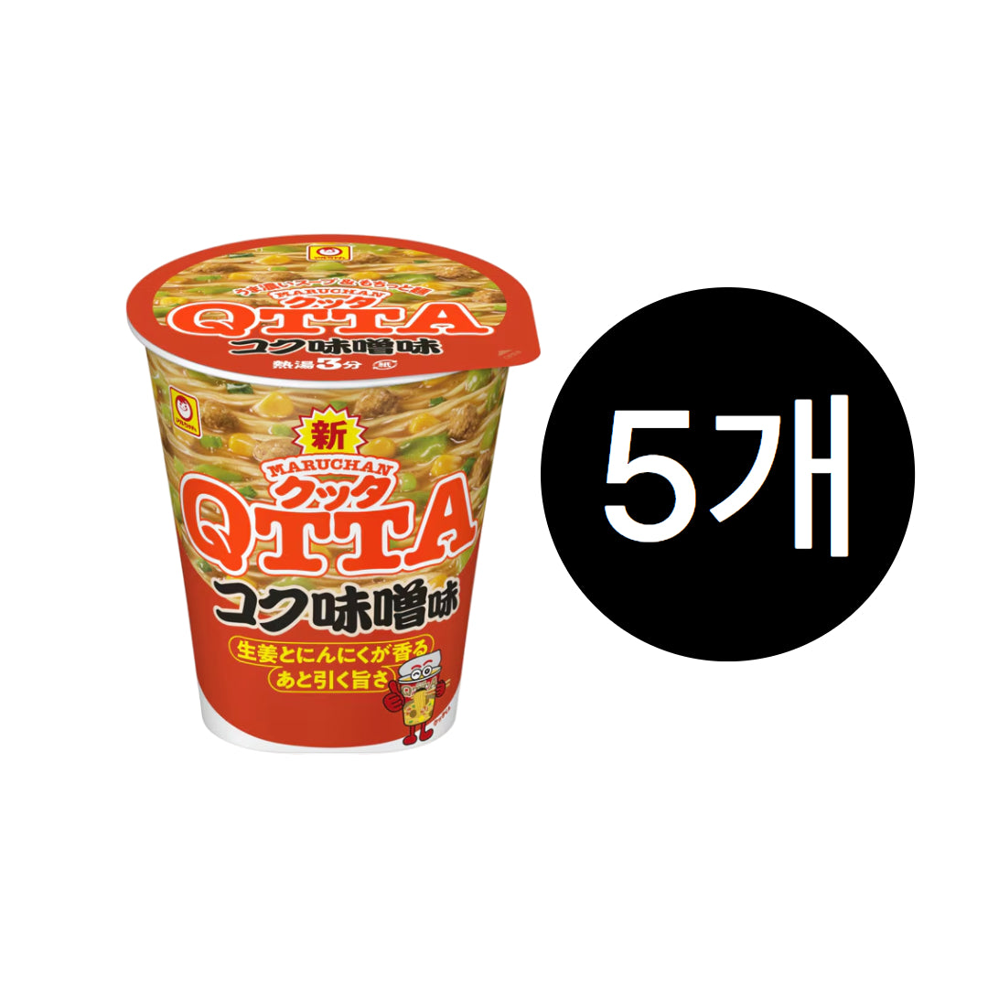 마루짱 QTTA 코쿠 미소 컵라면 82g 5개