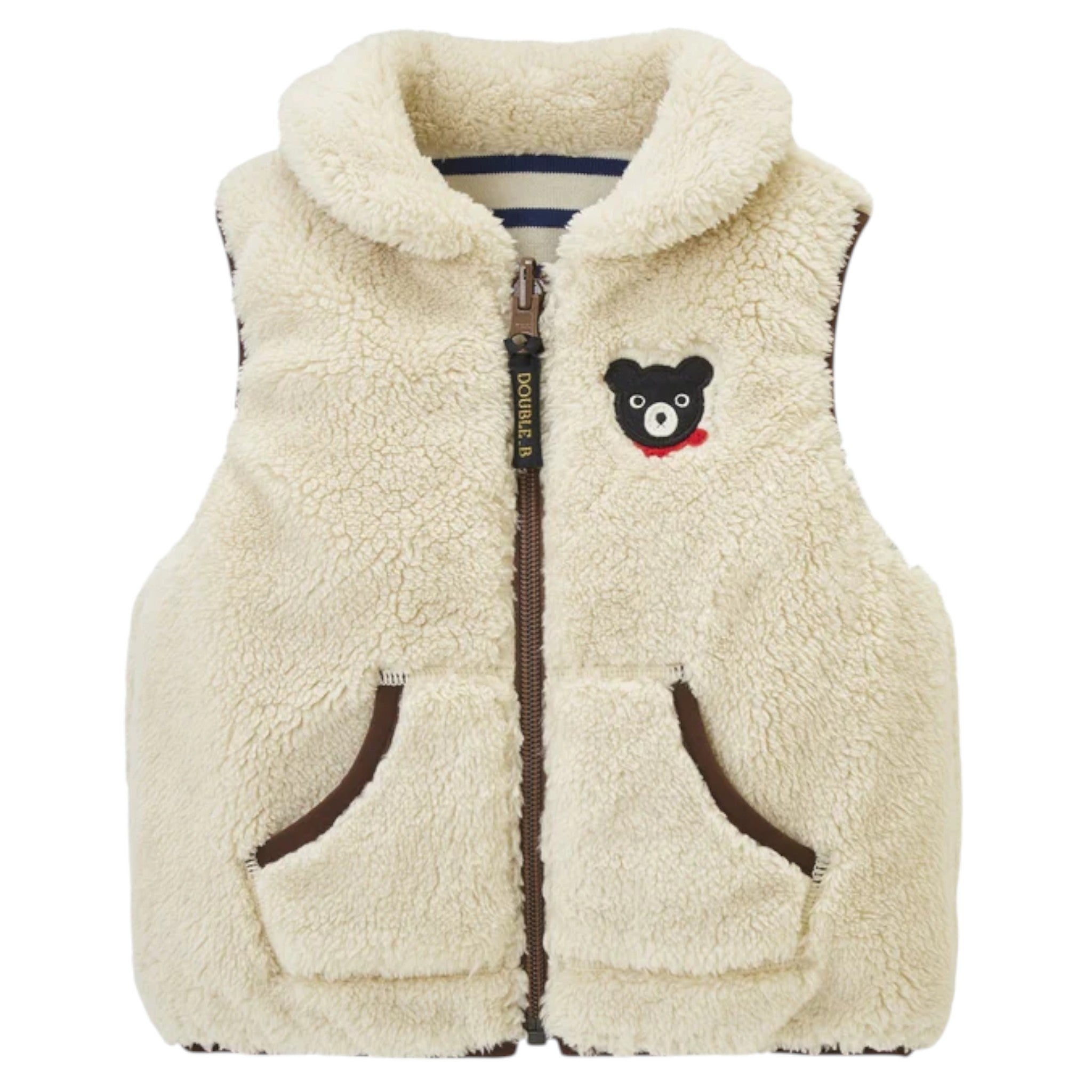 米奇屋 雙B 舒適 博亞 背心 象牙色