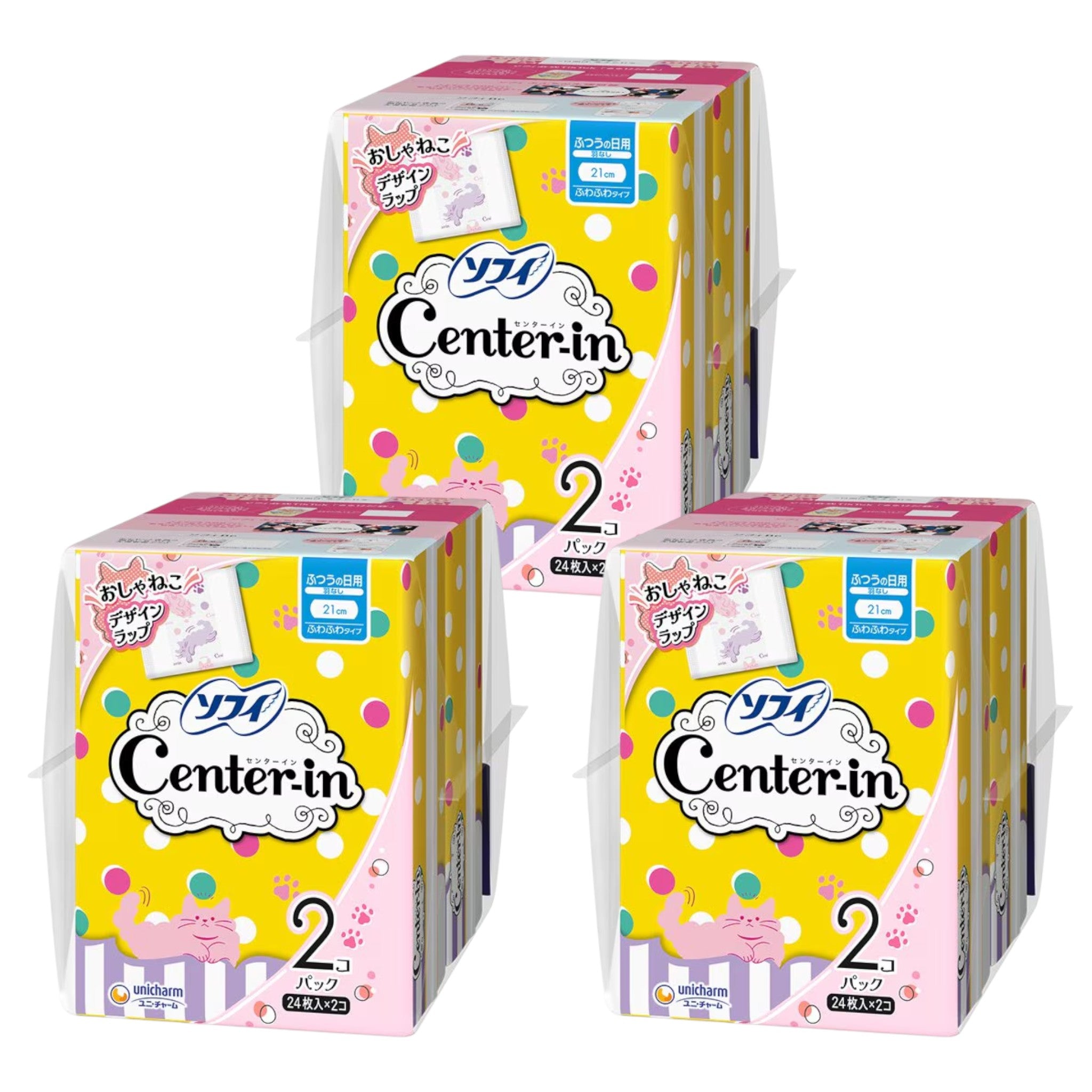 소피 센터인 폭신폭신 타입 보통날용 일반형 21cm 48매 2팩