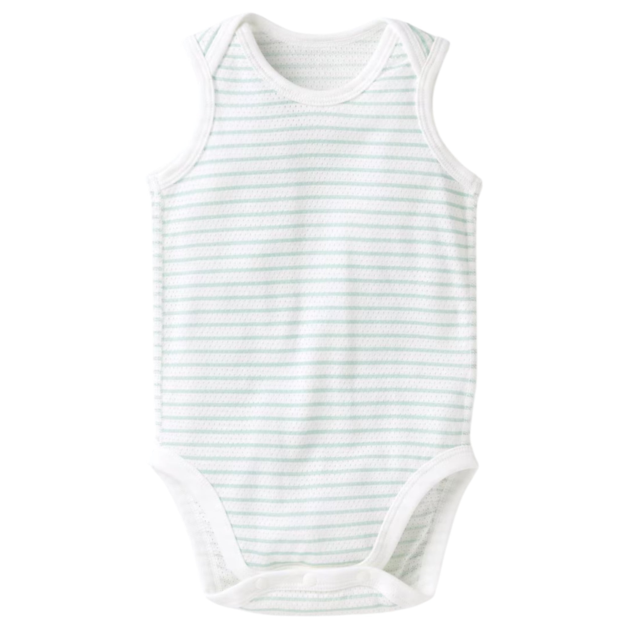 유니클로 베이비 코튼 메쉬 바디수트 민소매 그린 70~90cm