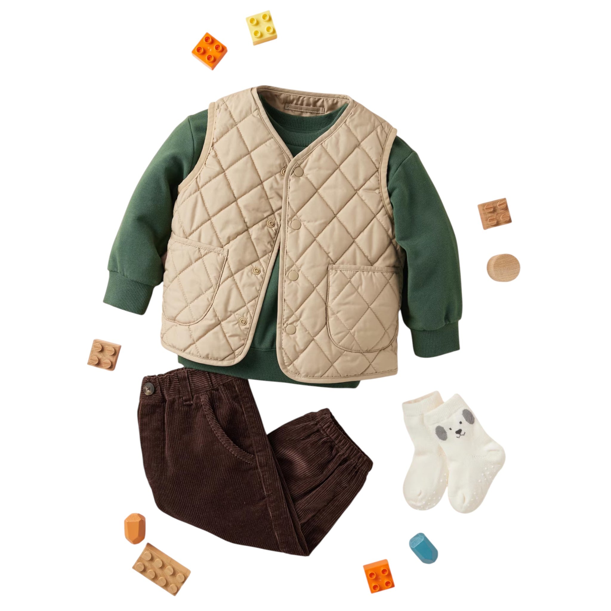 유니클로 베이비 퍼프테크 워셔블 베스트 80~110cm