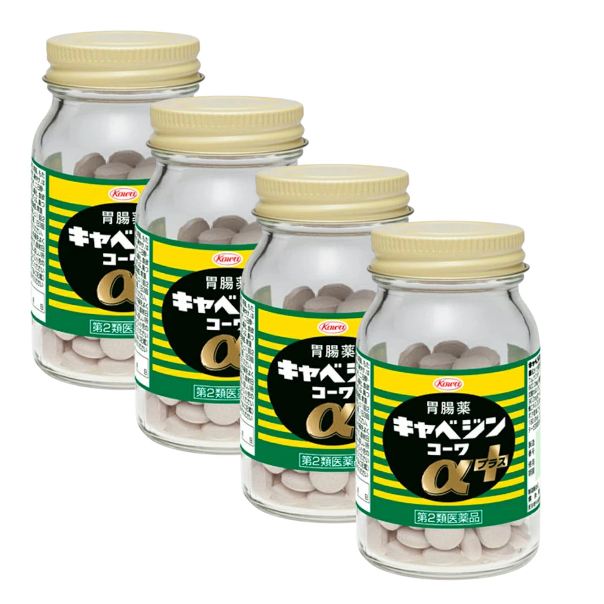 카베진 코와 알파 플러스 200정 x 4개 세트 양배추 위장약 소화제 속쓰림 개선