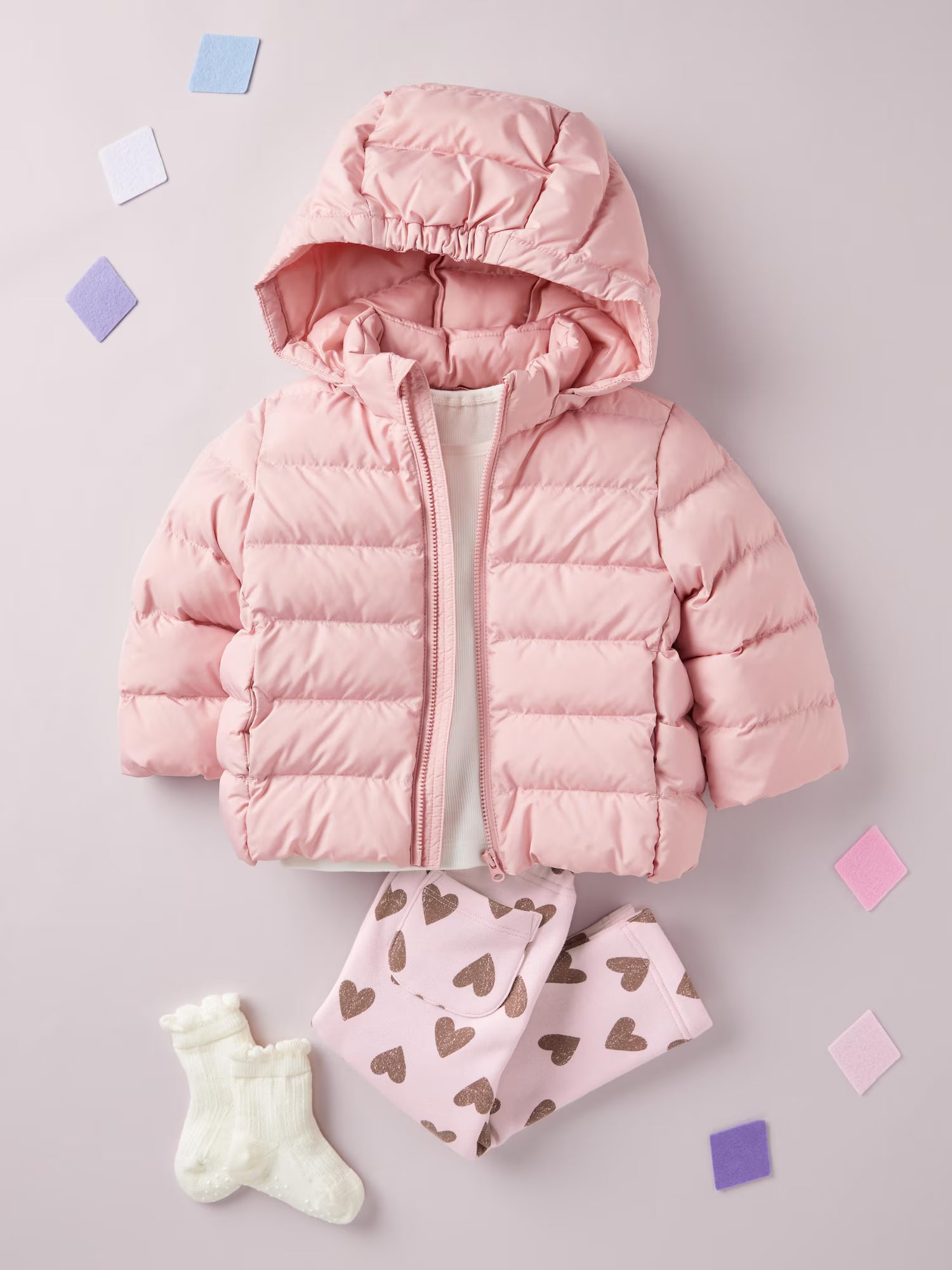 優衣庫嬰兒可水洗蓬鬆外套 80~110cm